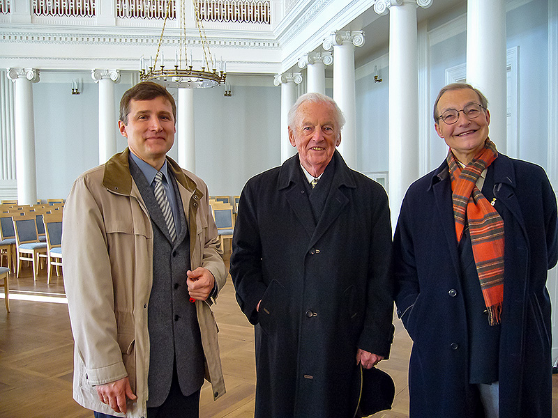 Die Stifter mit Professor Varblane, Universität Tartu 2007